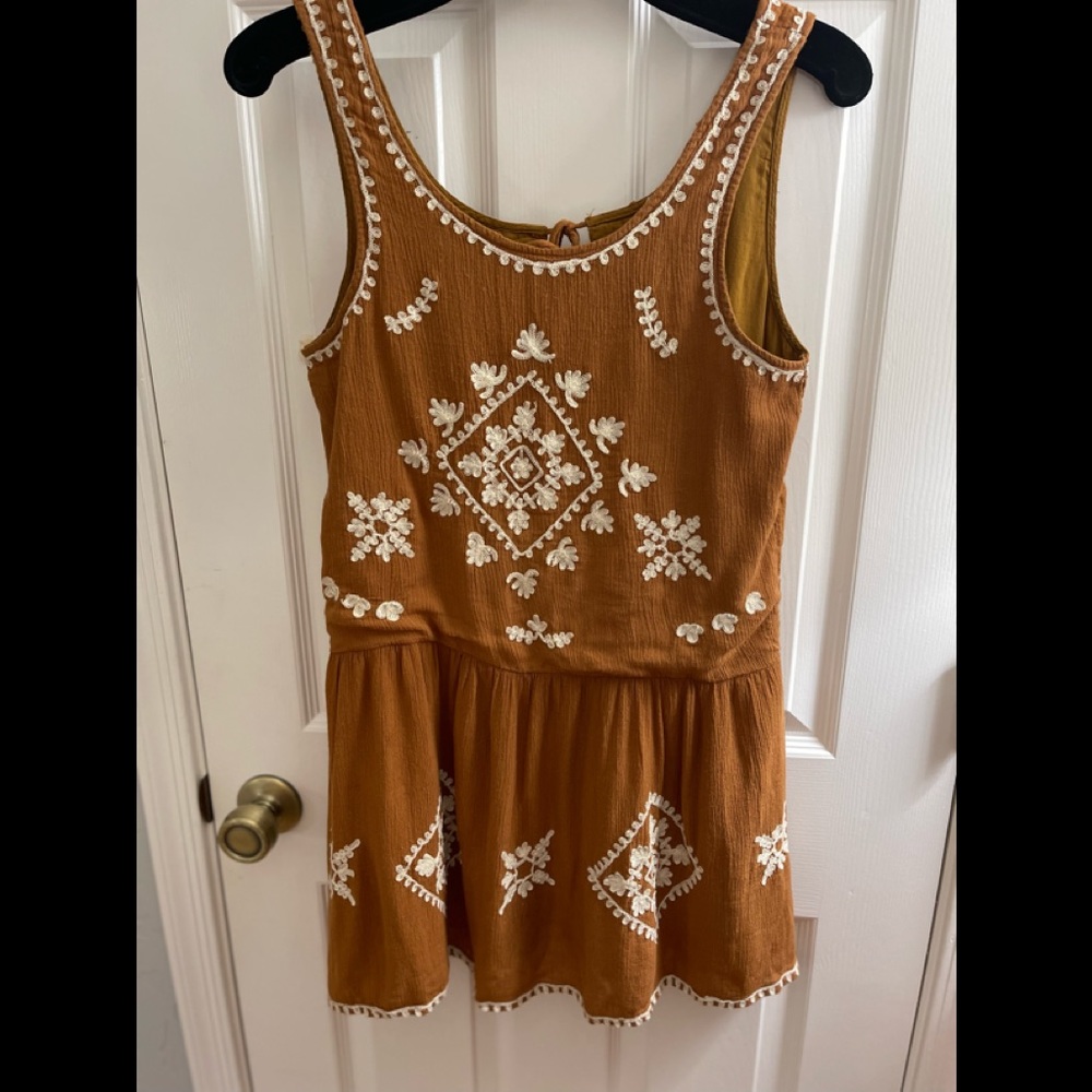 Women’s XXI Ginger/Taupe One Piece Lined Dress/Top
